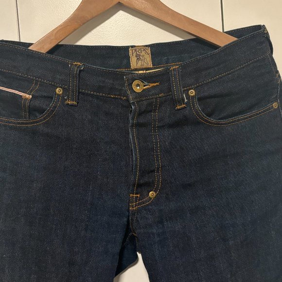 PRPS Indigo Selvedge Denim Button Fly Straight Leg - Picture 3 of 12